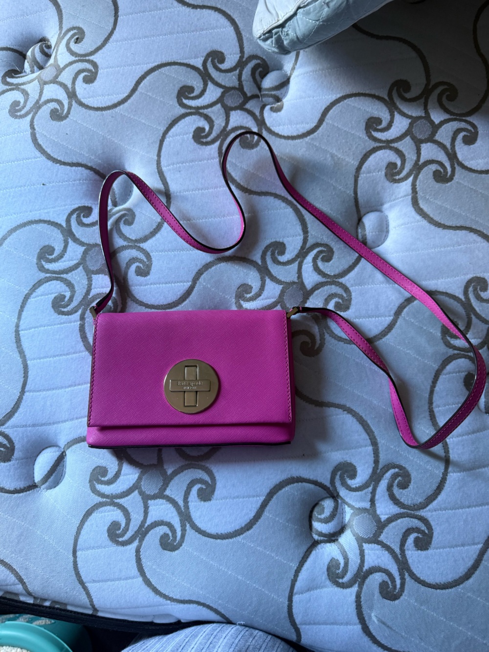 Kate Spade Pink Leather Crossbody Shoulder Bag